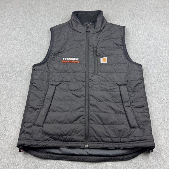 Carhartt Other - Carhartt Vest Men Medium Black Gilliam Lightweight Water Resistant Relaxed Logo